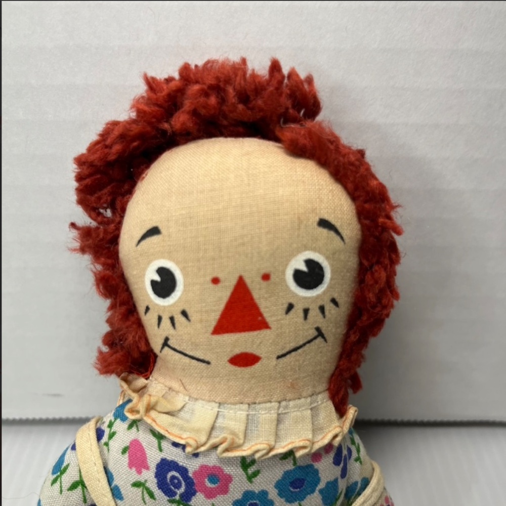Vintage Knickerbocker Small Raggedy Ann Doll Collectible Republic of China RARE